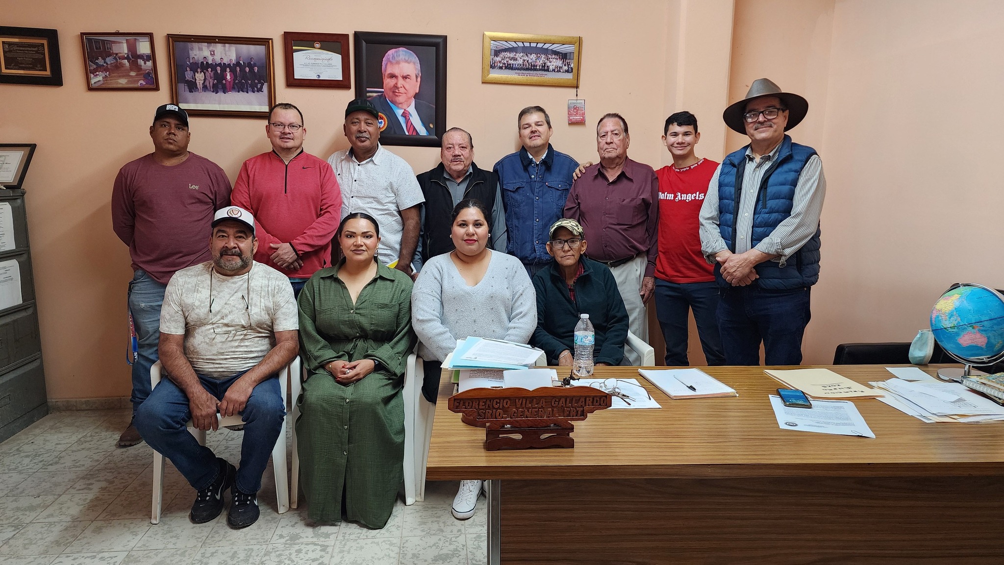 Reunión con el Dirigente de la C.T.M .de .la Región del Évora
